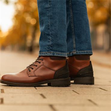 Tommy Bowe X Morris Laced Boot - Cognac Leather